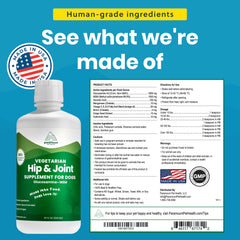 Paramount Pet Health liquid dog joint supplement, easy dosing without pills.