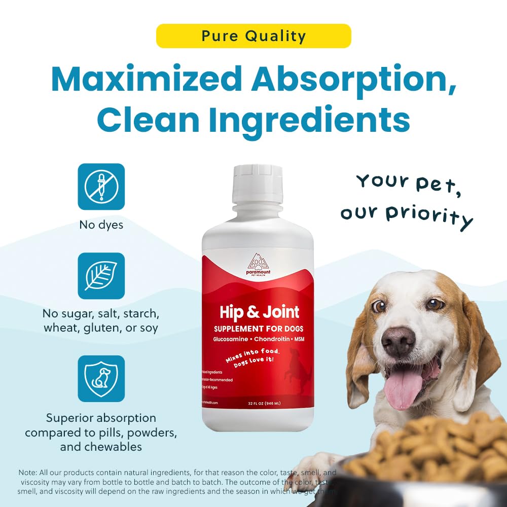Paramount Pet Health Made in USA label on premium bottle.