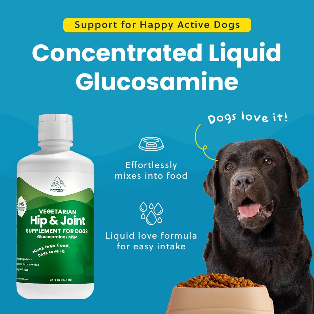 Paramount Pet Health shellfish-free formula for dogs, ideal for sensitive stomachs.