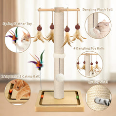 PAROTO sisal-wrapped vertical post designed for scratching and exercise.
