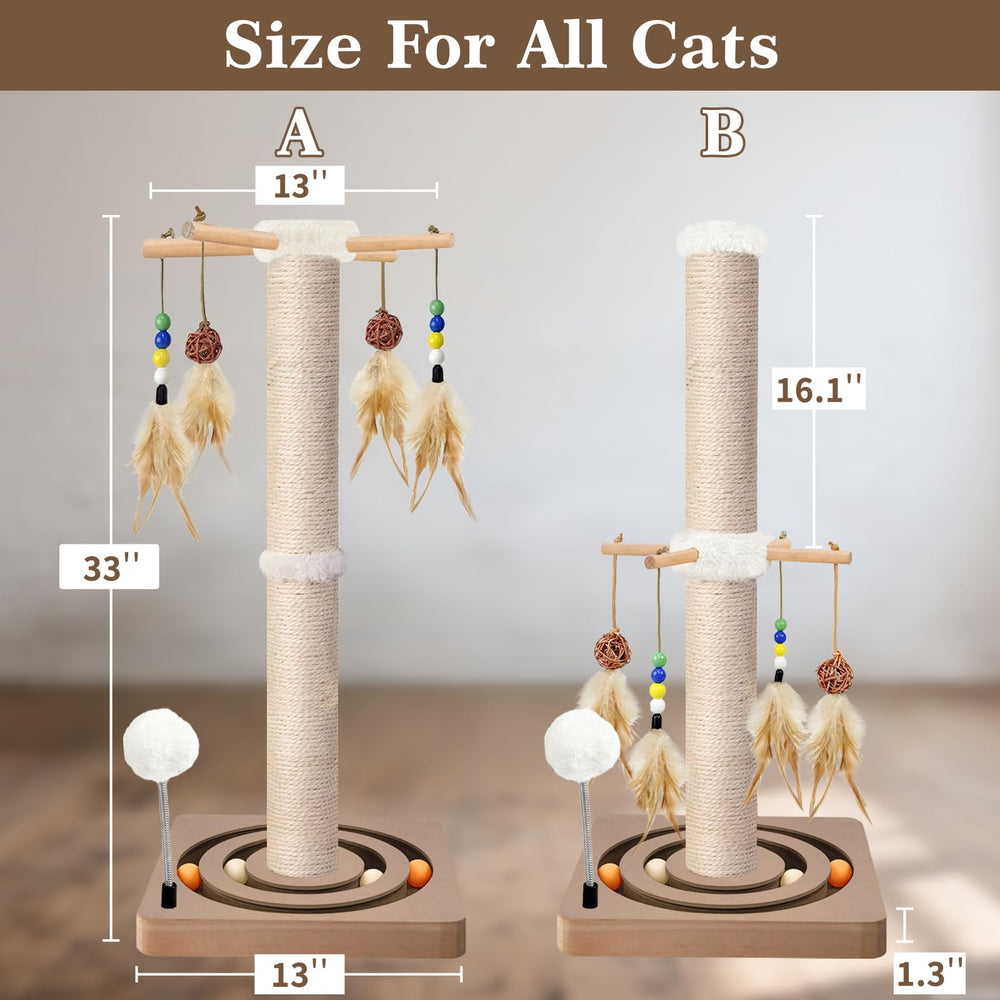 PAROTO Hanging feather toys for interactive play and batting.