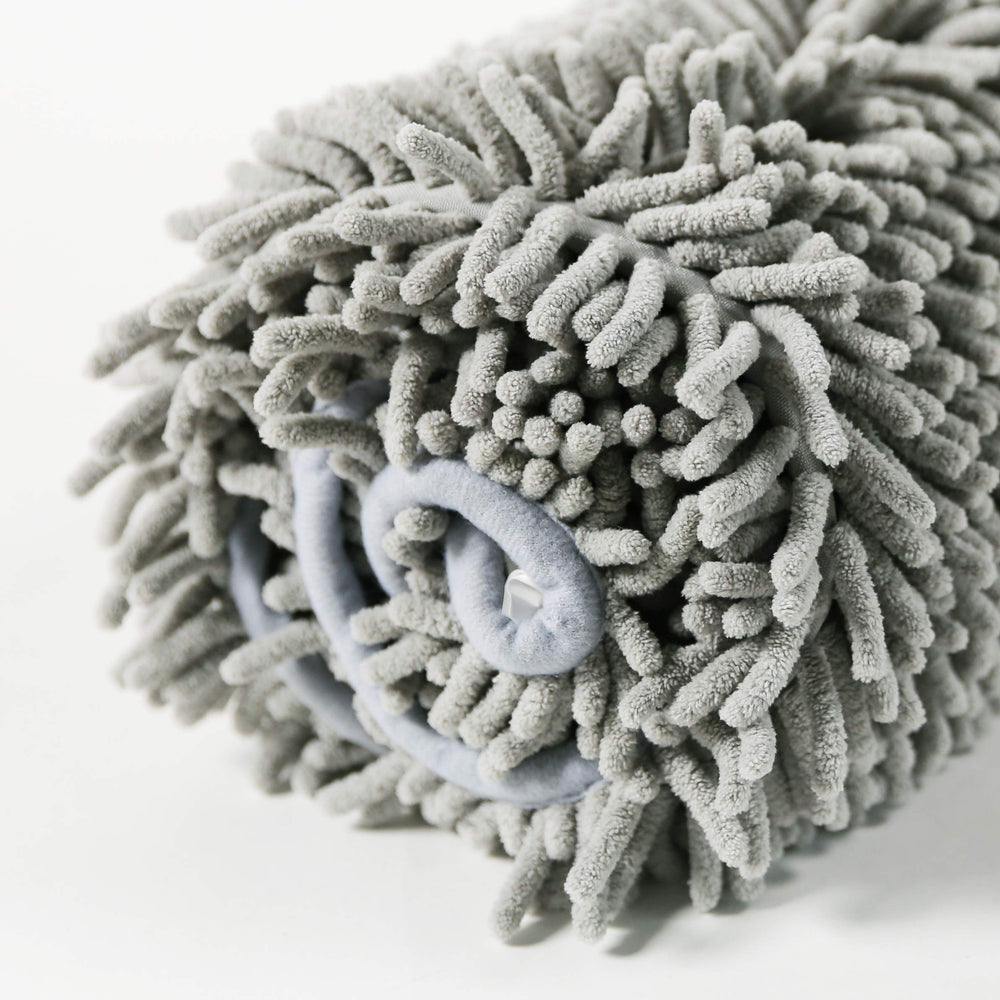 Patas Lague grey large dog towel stays soft and ready for next use.