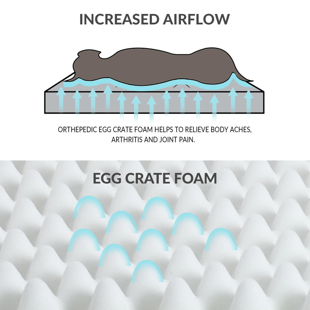 Patas Lague waterproof surface keeps moisture away during naps