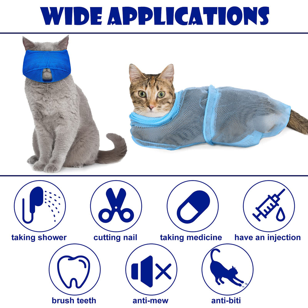Patelai large size cat muzzle for safe grooming sessions