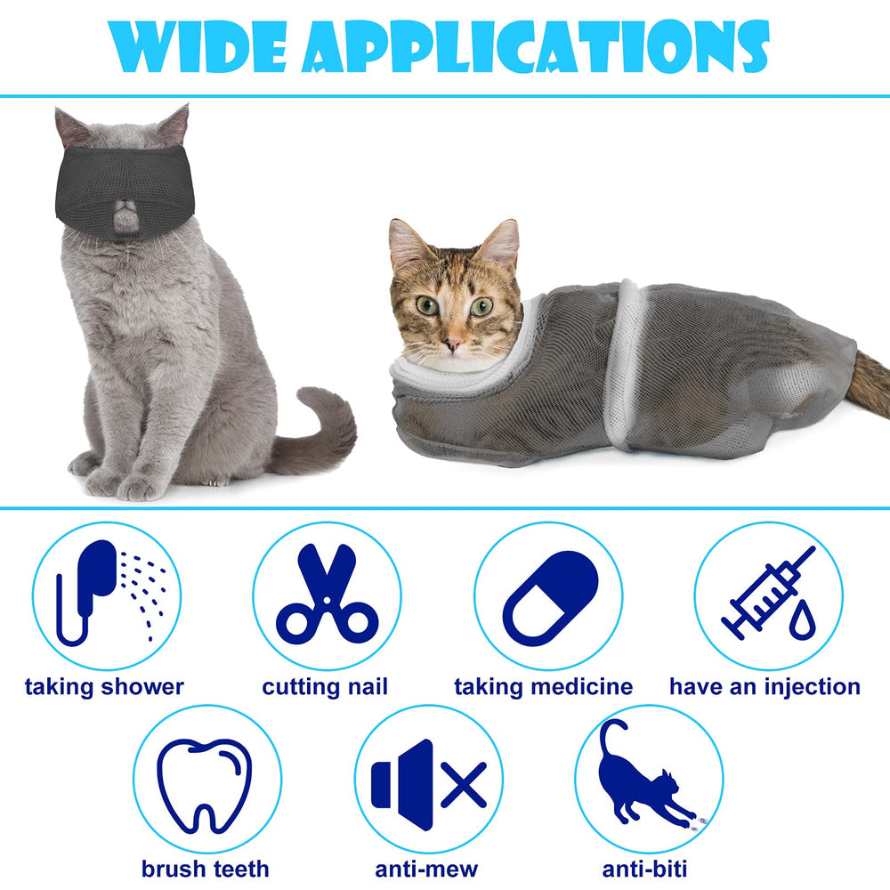 Patelai cat muzzle large size for safe grooming sessions