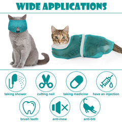 Patelai cat muzzle large size for safer bath time.