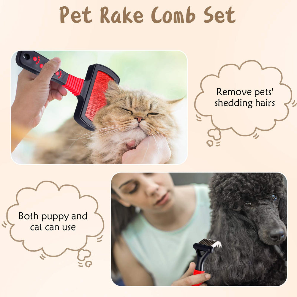 Patelai slicker brush with soft pins captures shedding hair effectively.