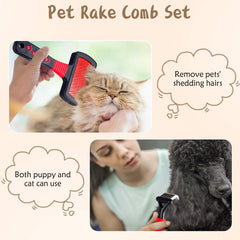 Patelai slicker brush with soft pins captures shedding hair effectively.