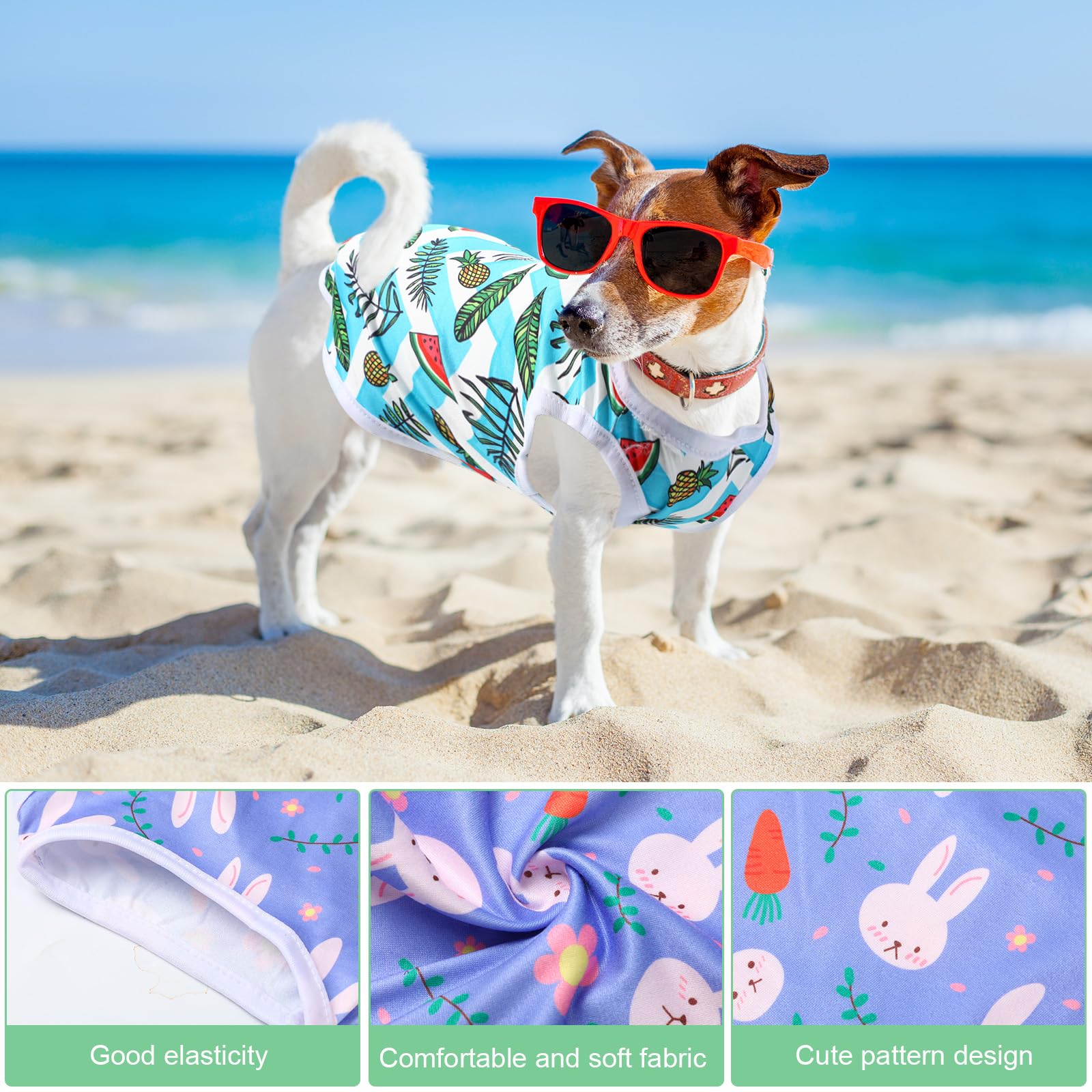 Paterr cute printed patterns add charm to pet outfits.