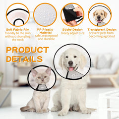 Paterr soft dog cone large size protects larger dogs during recovery