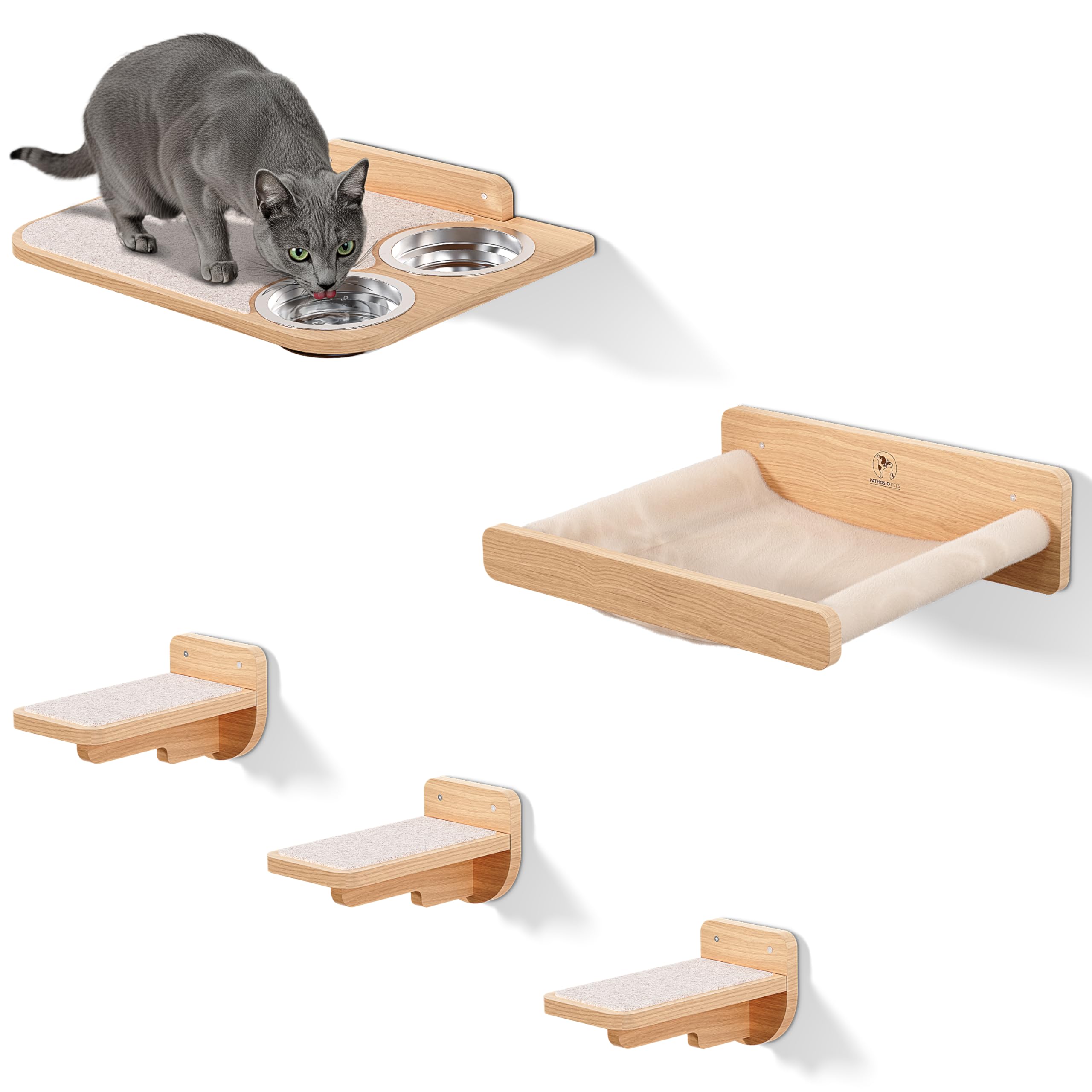 PATHOSIO PETS wall-mounted or over-door installation demonstrates versatile placement options.