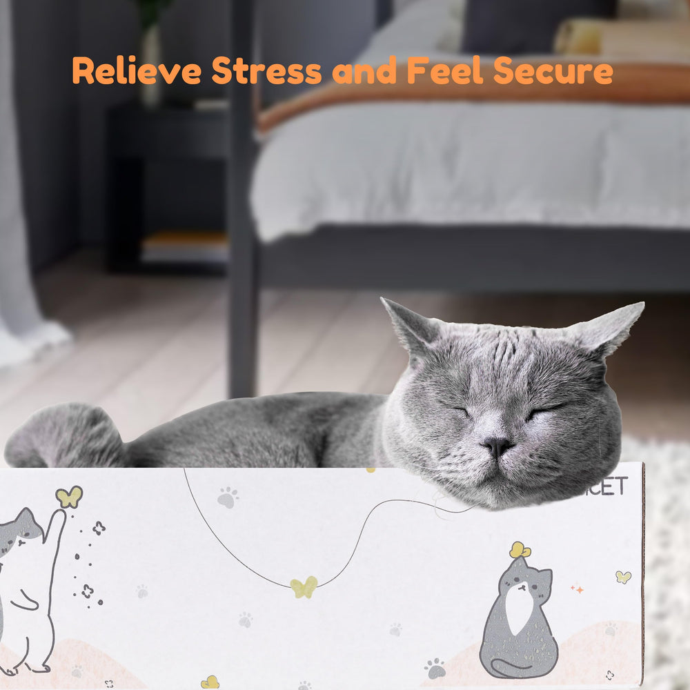 PatiencET 4-pack cat scratchers box ideal for multi-cat homes.