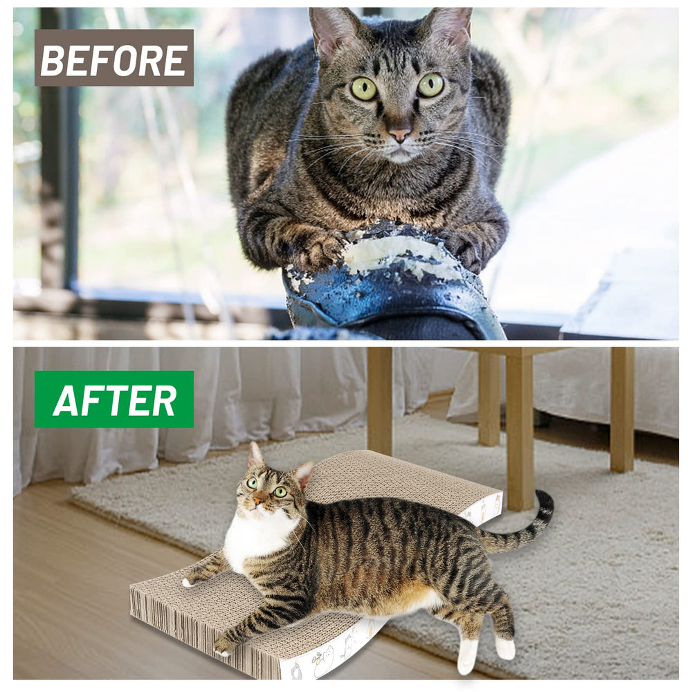 PatiencET Cat Scratcher Organic Catnip included for playful engagement.