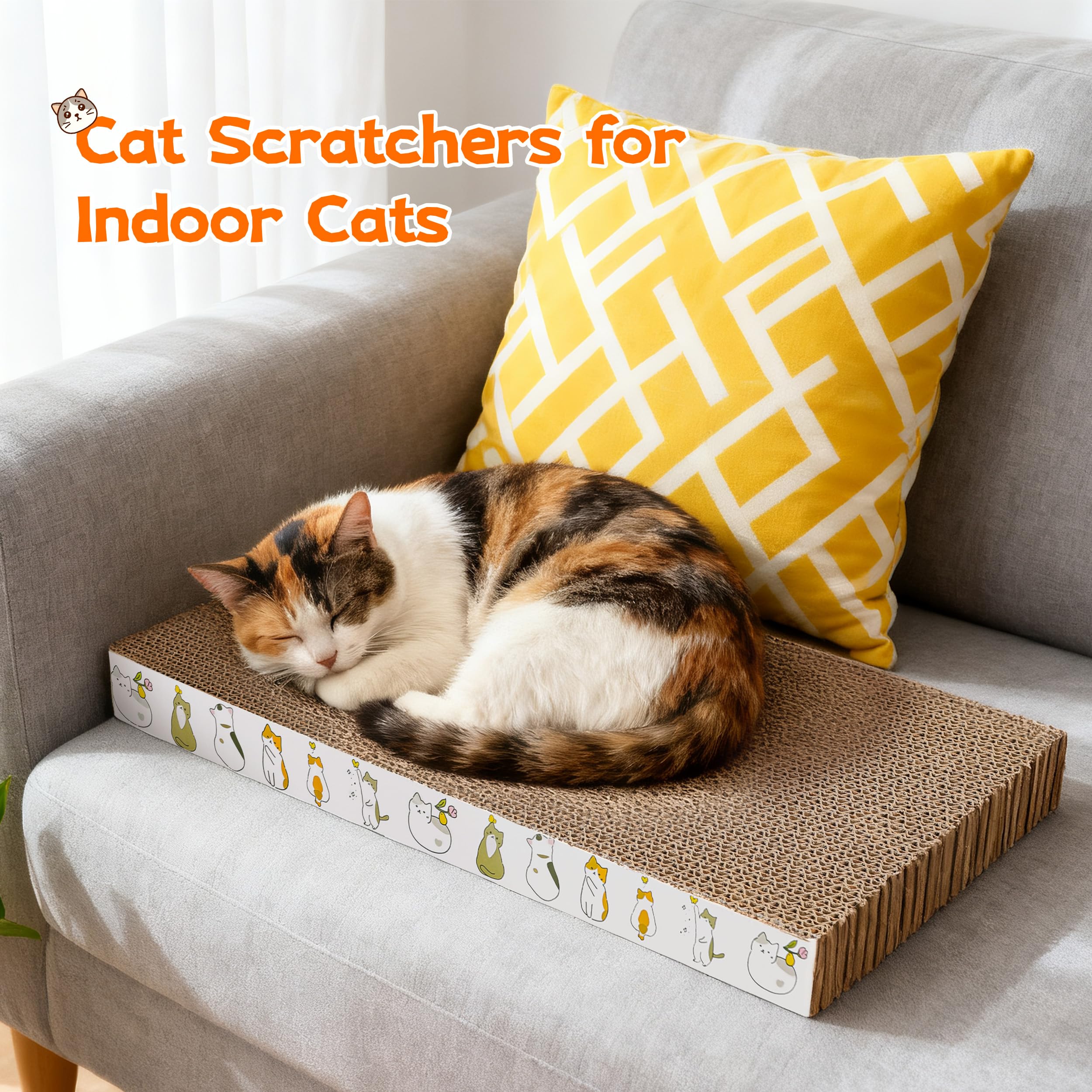 PatiencET eco-friendly cardboard scratcher uses sustainable materials for indoor use.