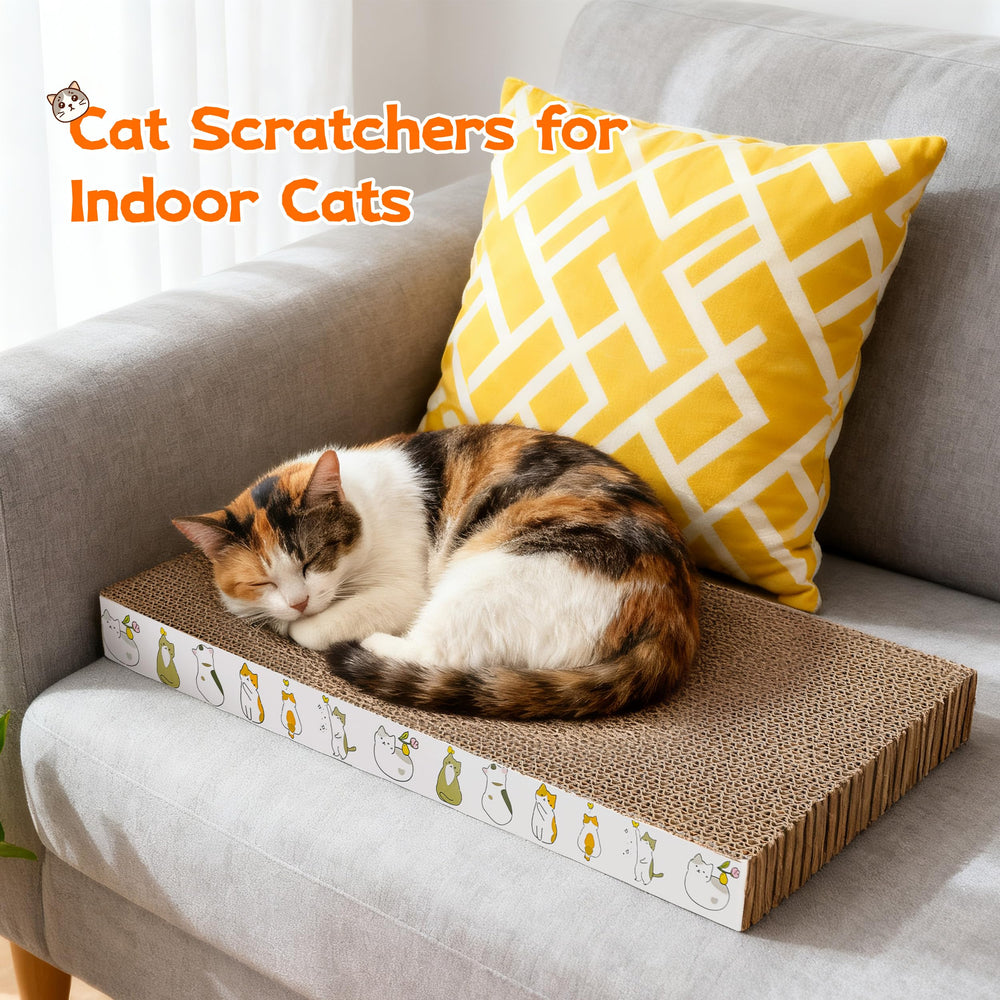 PatiencET eco-friendly cardboard scratcher uses sustainable materials for indoor use.