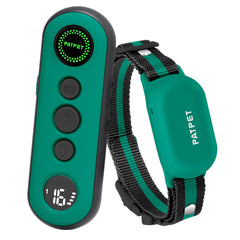 PATPET remote control view for dog collar enabling long-range training.