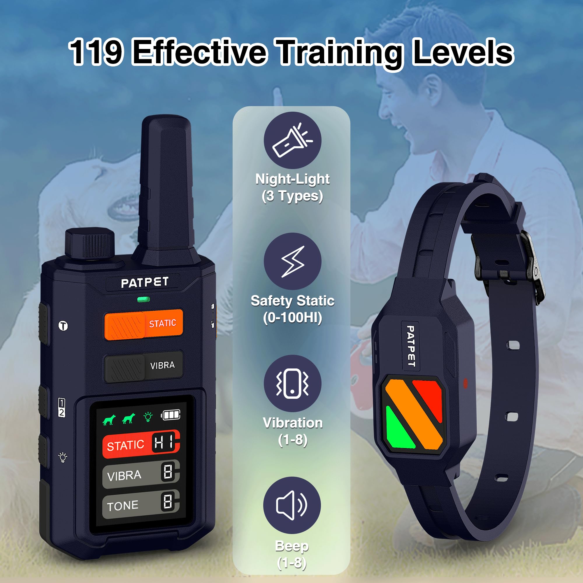 PATPET collar receiver enables clear signals for training.