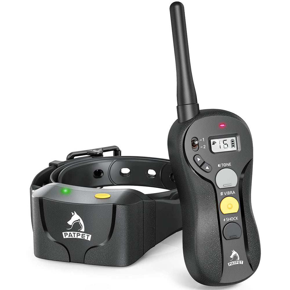 PATPET dog training collar remote enabling precise, consistent commands during training