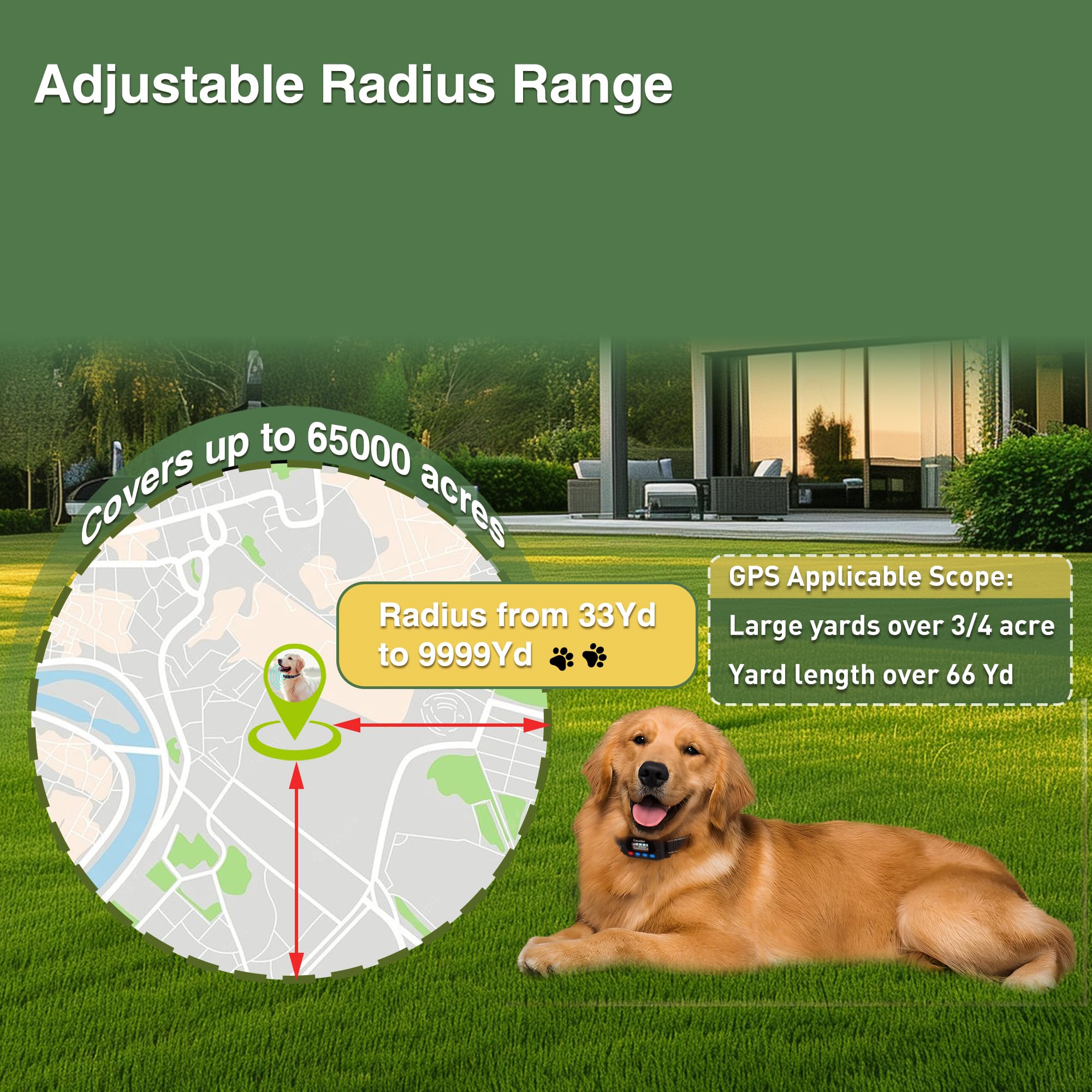 PATPET IP67 waterproof receiver withstands rain and play.