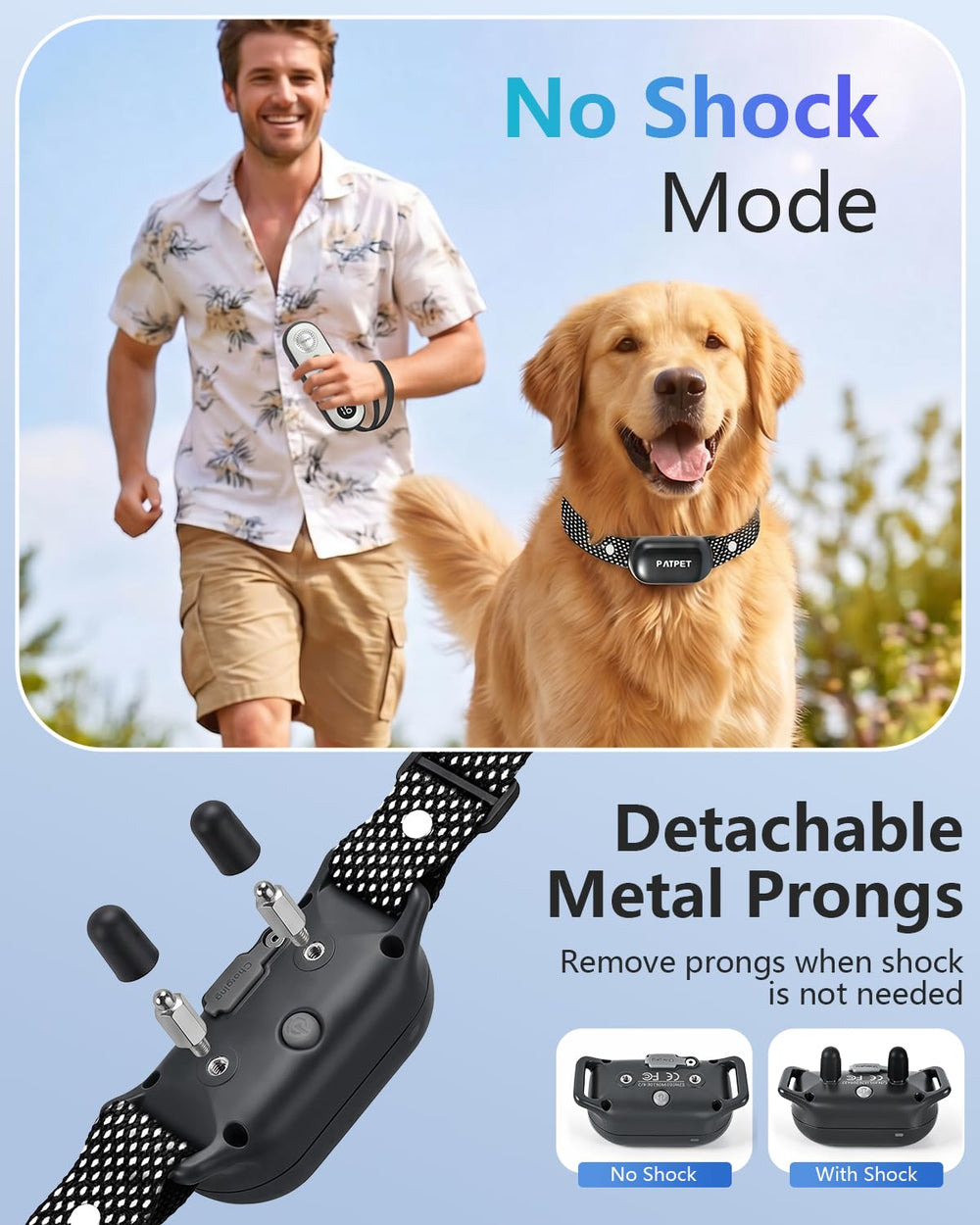 PATPET neck size adjustable from 8 to 24 inches for different breeds