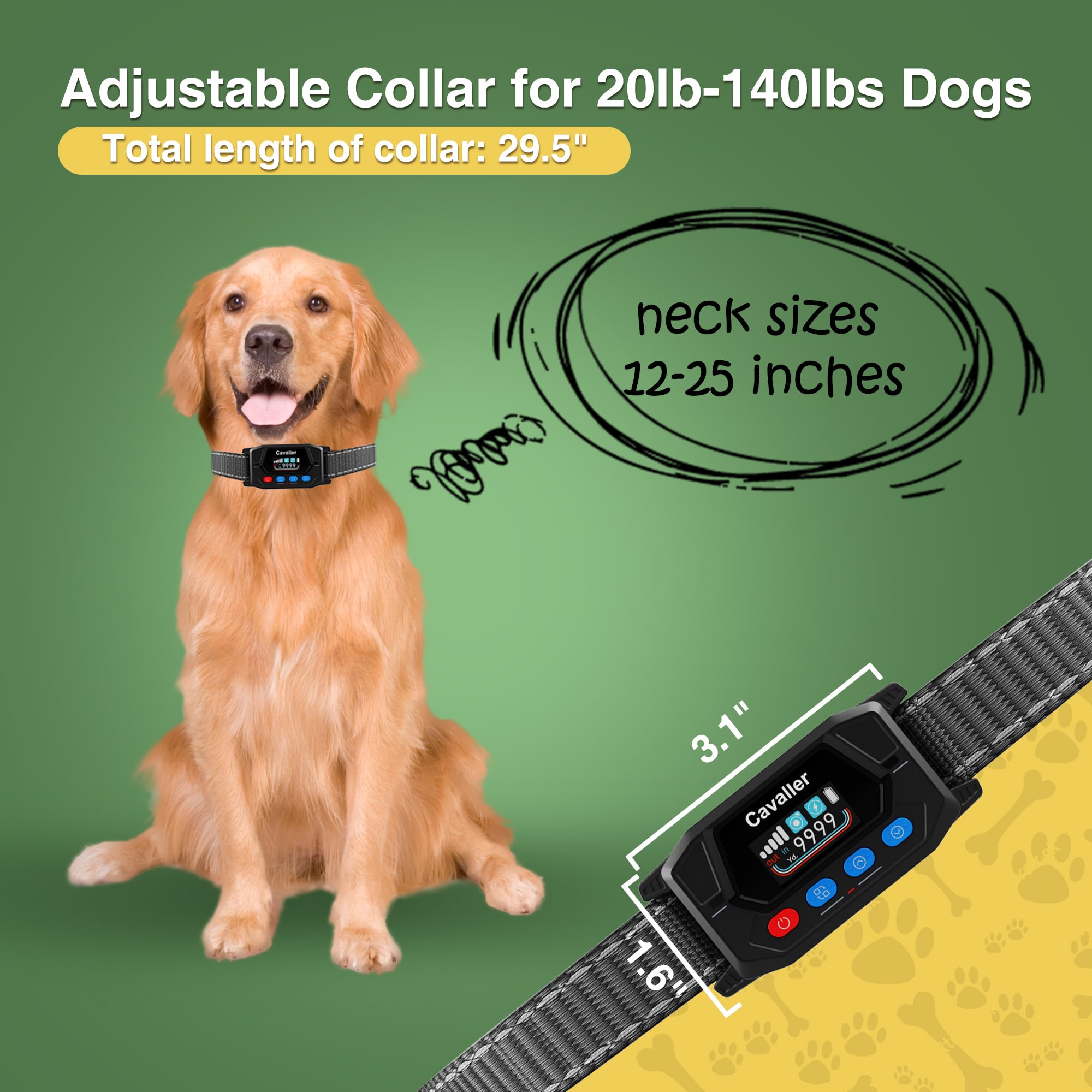 PATPET over-correction protection timer promotes humane training sessions.