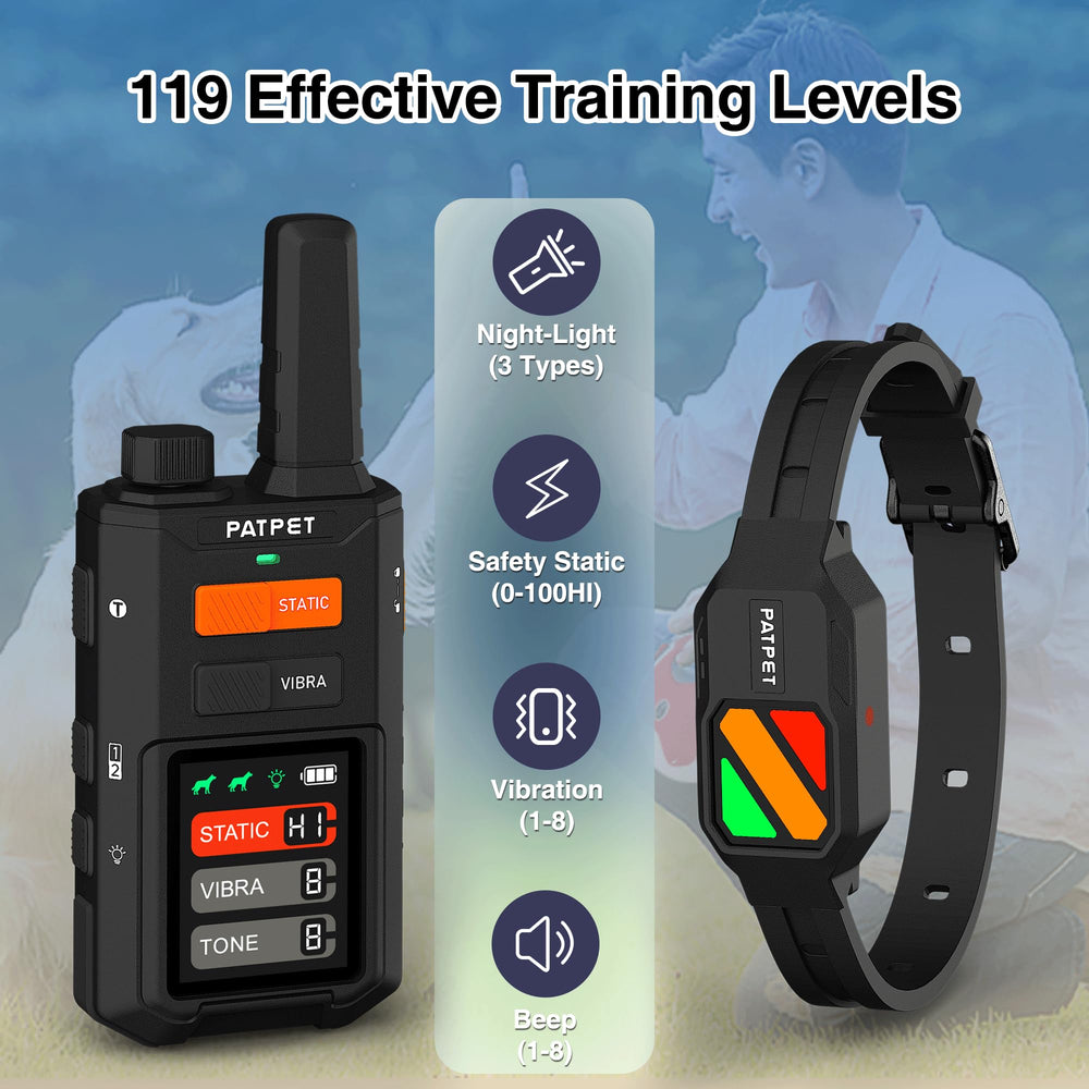 Receiver featuring night-light modes enhances visibility during outdoor training.
