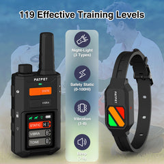 Receiver featuring night-light modes enhances visibility during outdoor training.