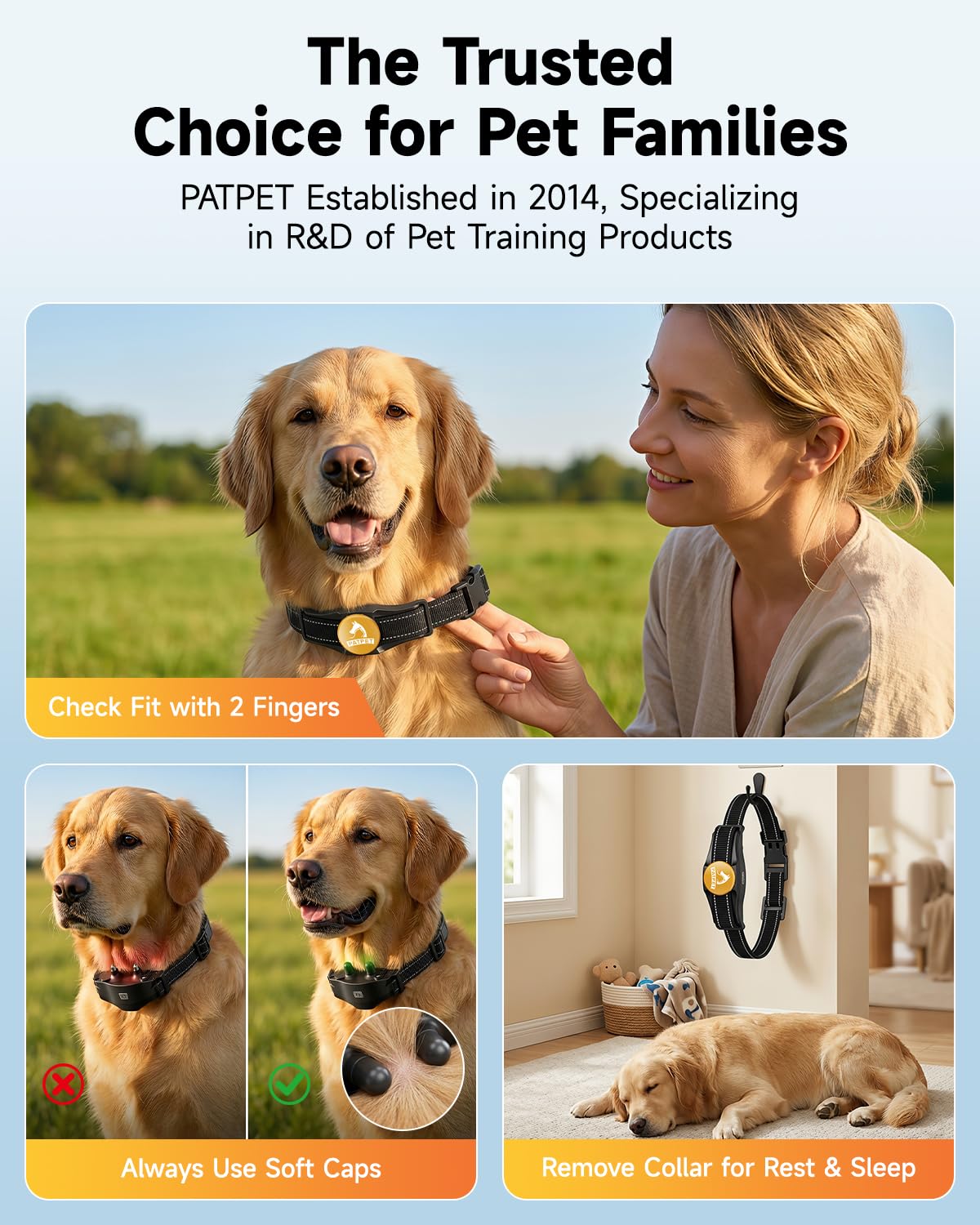 PATPET remote usable up to 1000 feet for outdoor training sessions.