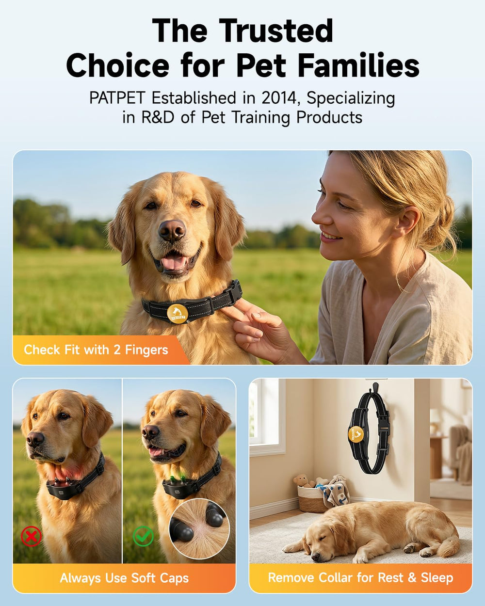 PATPET remote usable up to 1000 feet for outdoor training sessions.