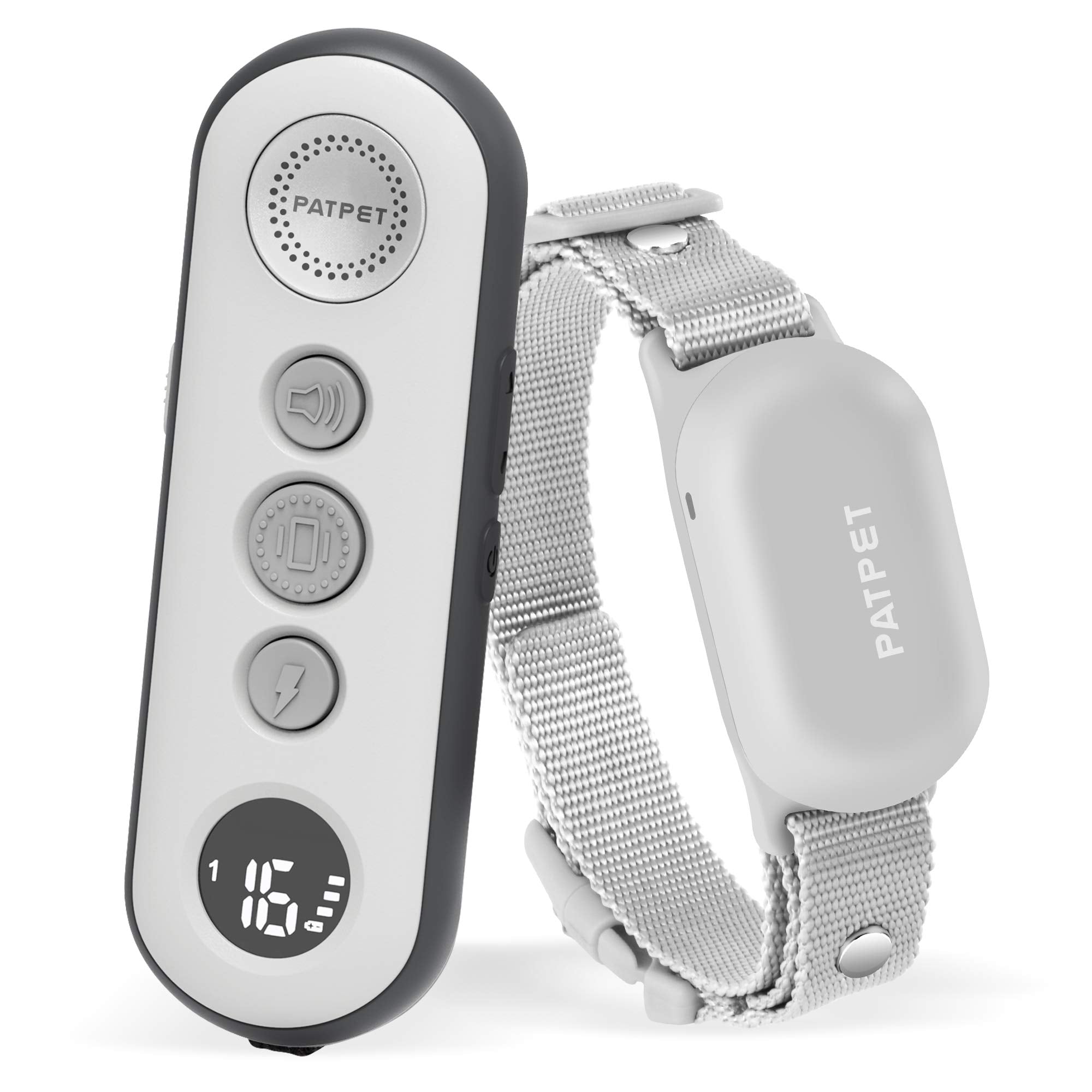 PATPET shock collar with remote demonstrates long-range training in outdoor spaces