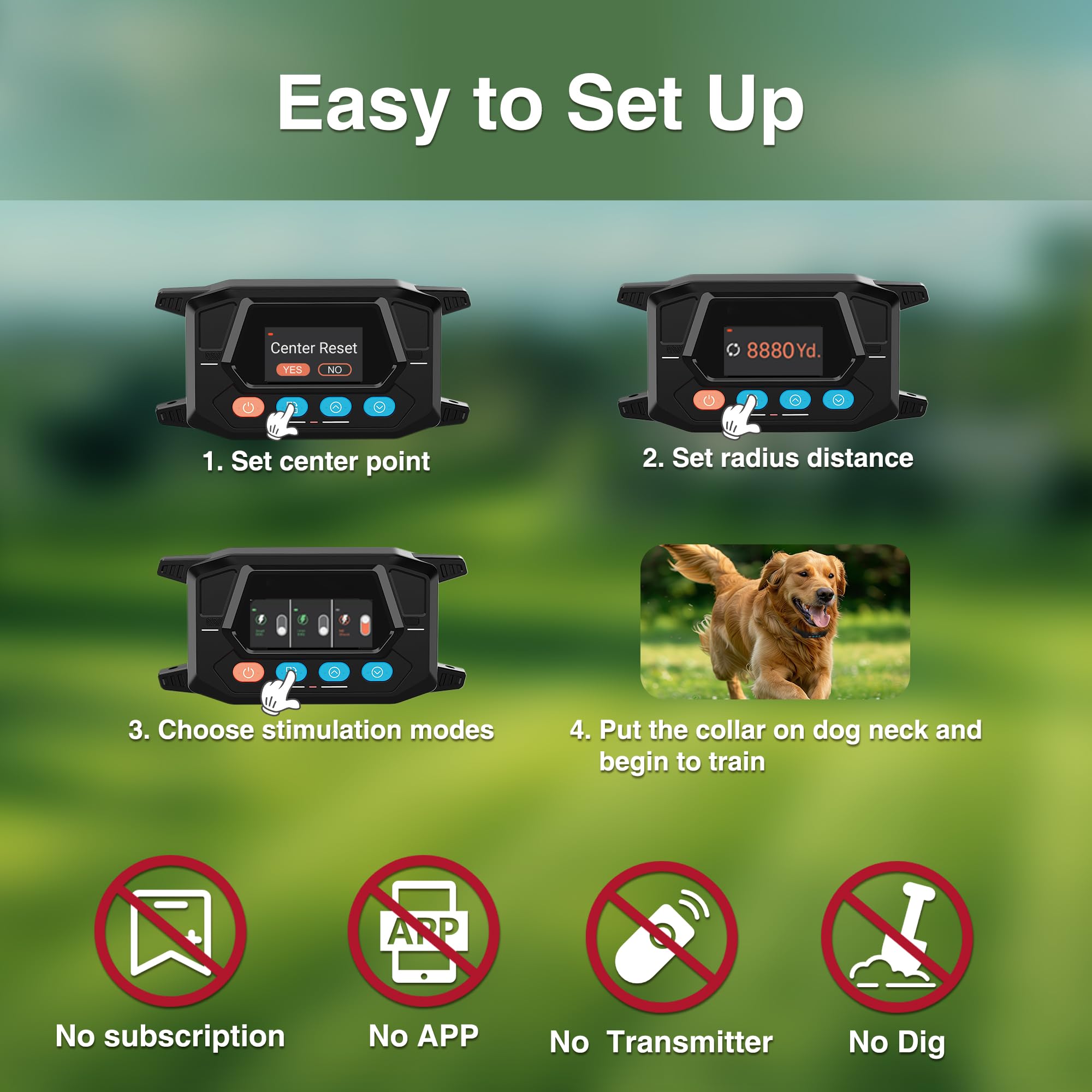 PATPET three modes no-shock protects dogs with gentle training options.
