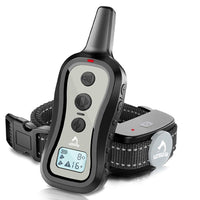 PATPET training collar with remote front view for quick control during training sessions.