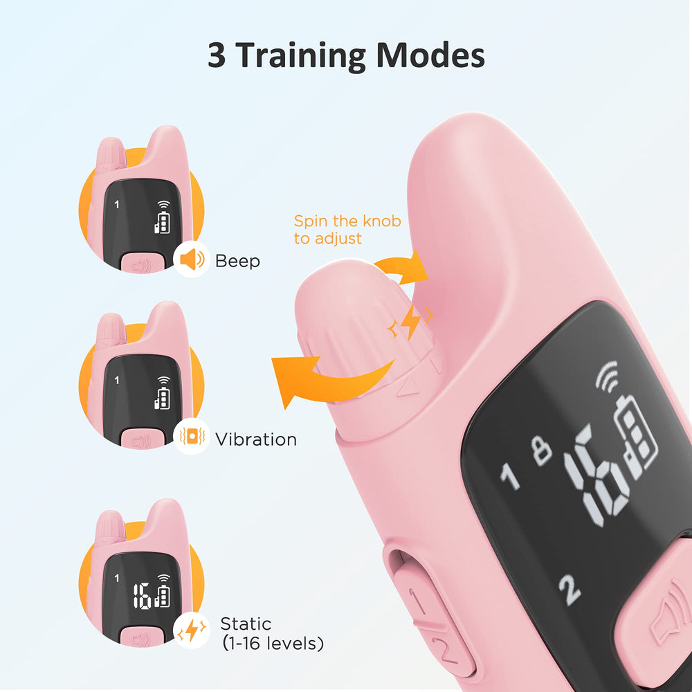 PATPET waterproof receiver shown ready for rain or splash training.