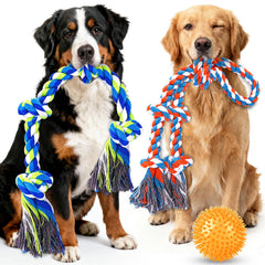 PatsFran tough dog toys 3-pack for powerful chewers and engaging play.