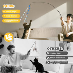 PATTEPOINT seven-color wool ropes with bells encourage hunting-like fun