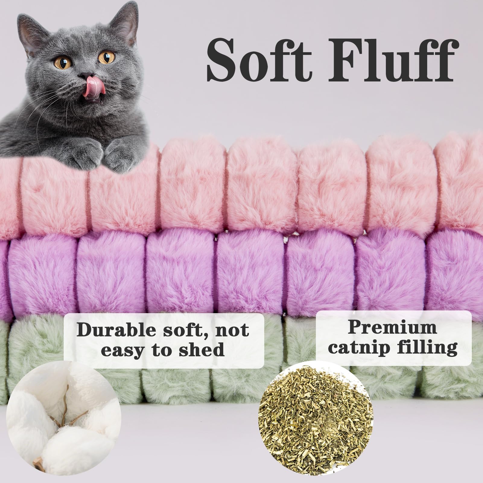 PATTEPOINT catnip pillow bell feature adds audible interest during games.