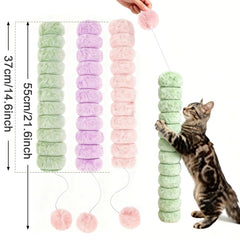 PATTEPOINT catnip toy pillows yarn ball captures cats' attention during play.