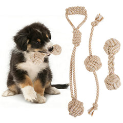 PATTEPOINT dog rope toy set close-up showing durable fibers for small dogs' playtime