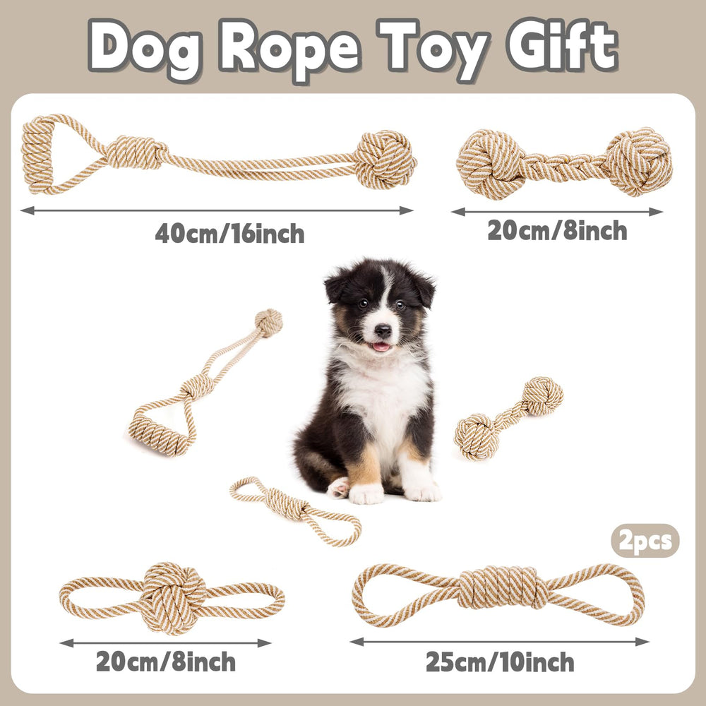 Pattepoint natural cotton rope toy for teething and dental massage