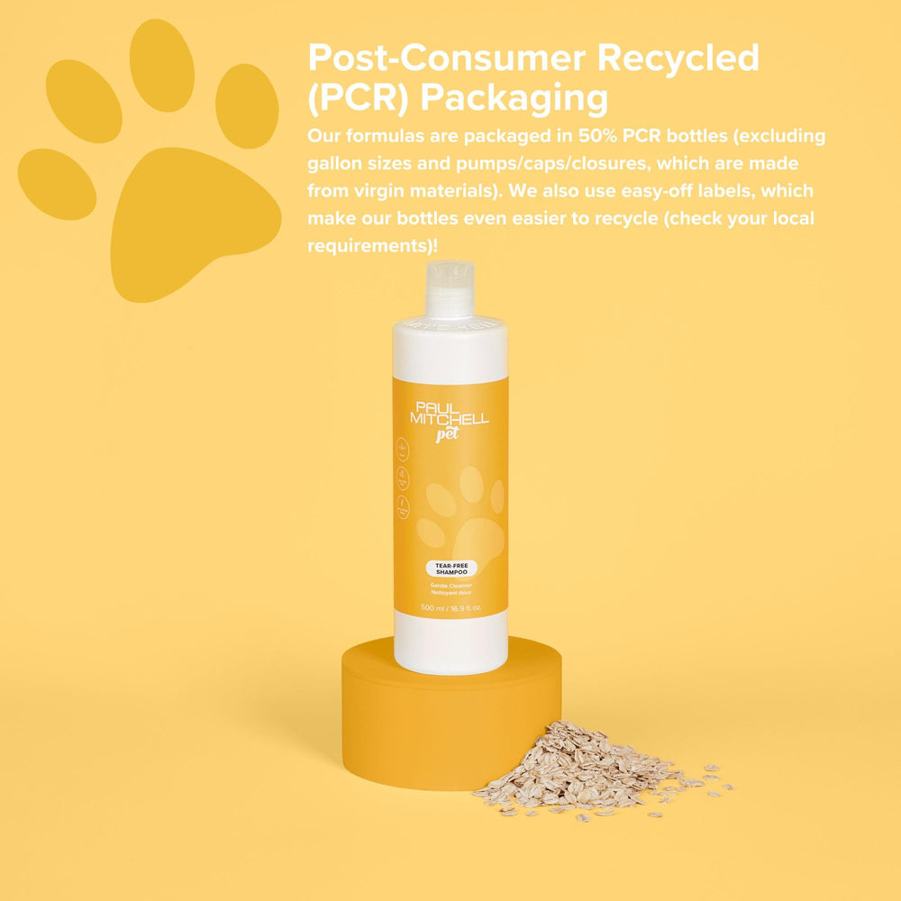 Paul Mitchell Pet Tear-Free Shampoo oat protein visual highlights natural oats.