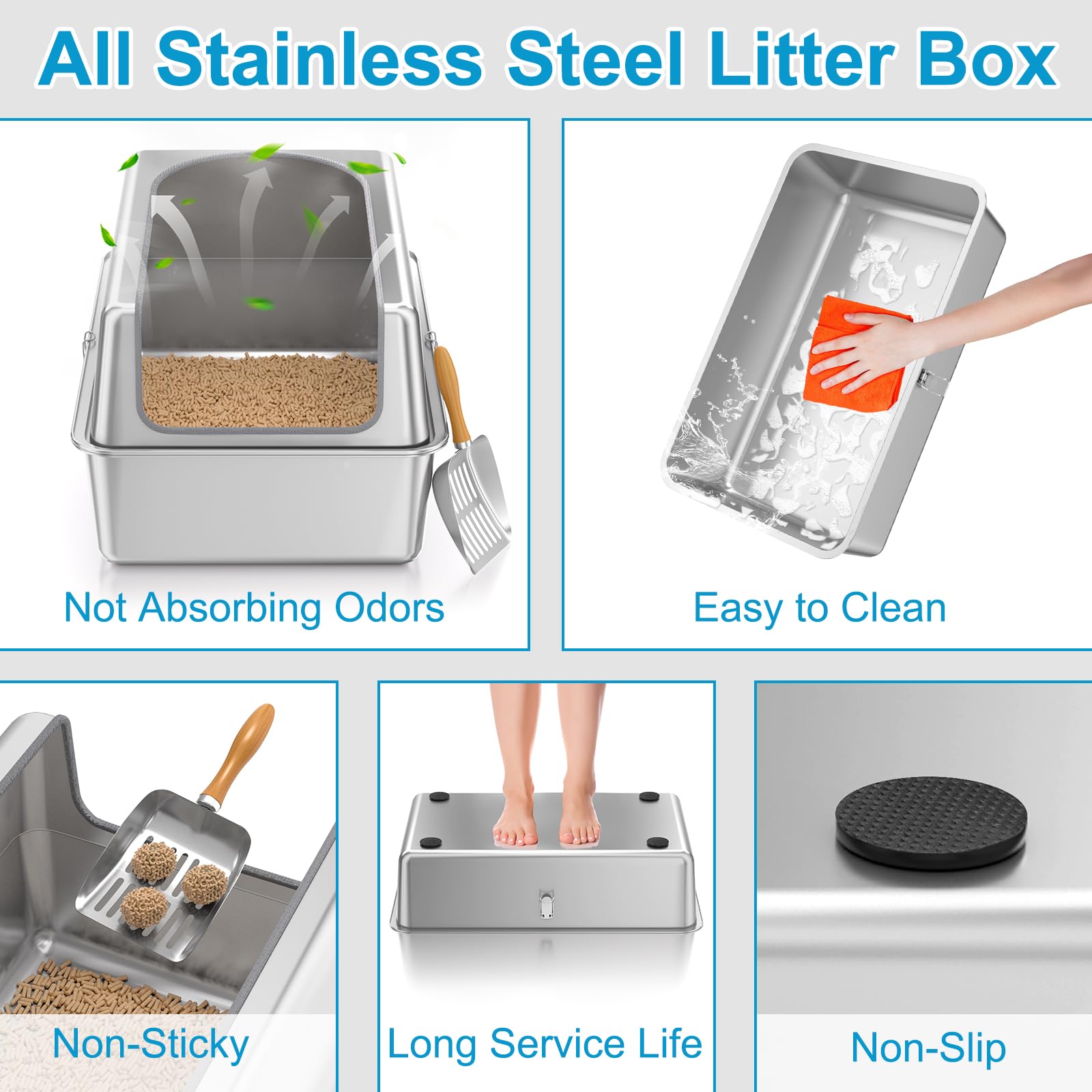 Paulmele easy-clean stainless steel surface for quick maintenance after use.
