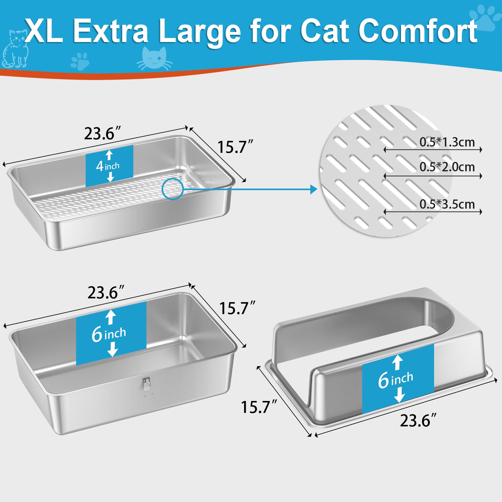 Paulmele XL size offers big-cat comfort and easy movement