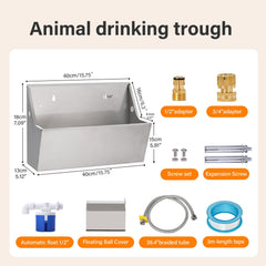 PAUQRWIE outdoor water station mounted on fence for easy access.