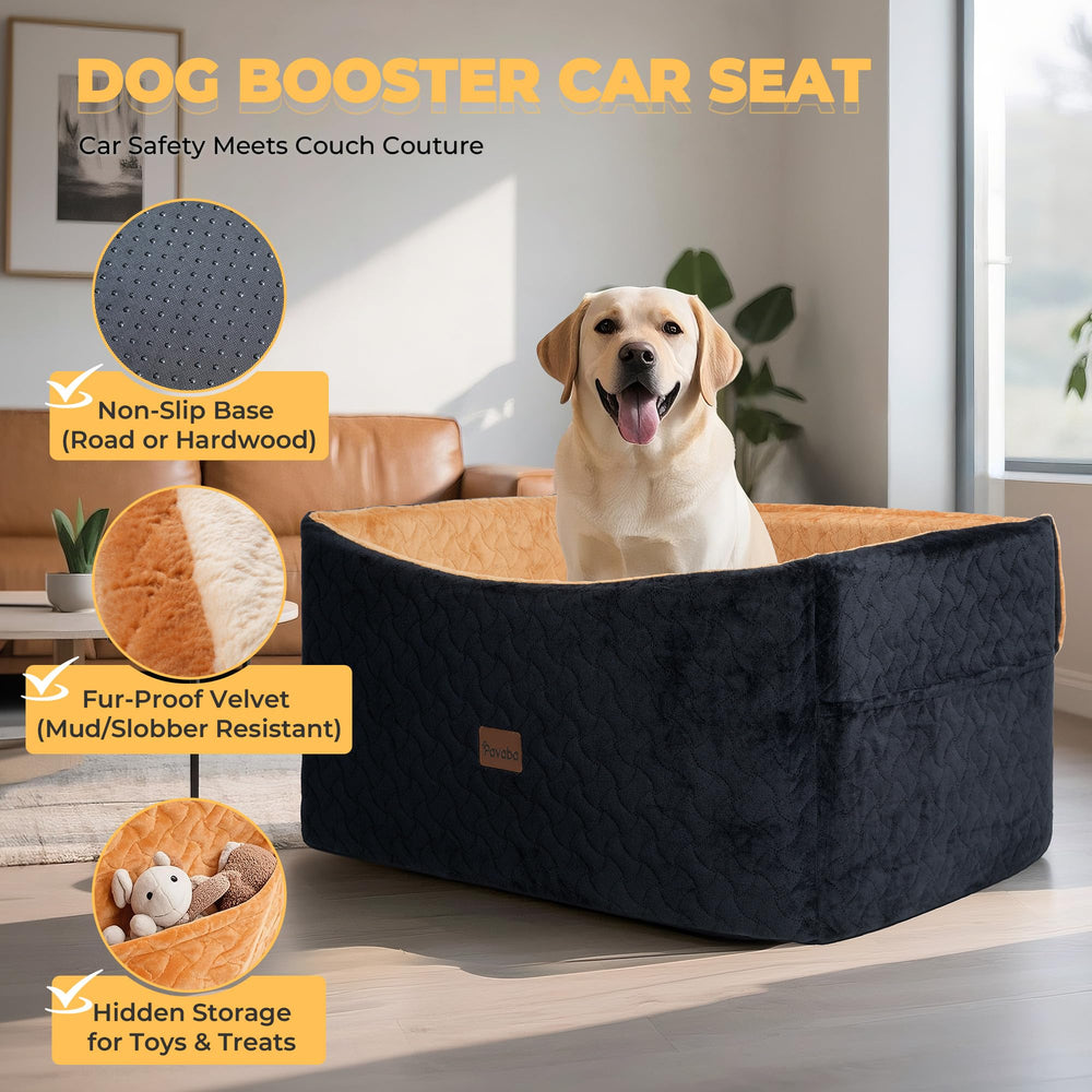 Non-slip bottom of Pavaba seat minimizes shifting on bumpy roads