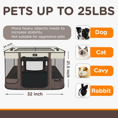 PAW BALLET foldable playpen waterproof bottom simplifies cleaning after spills