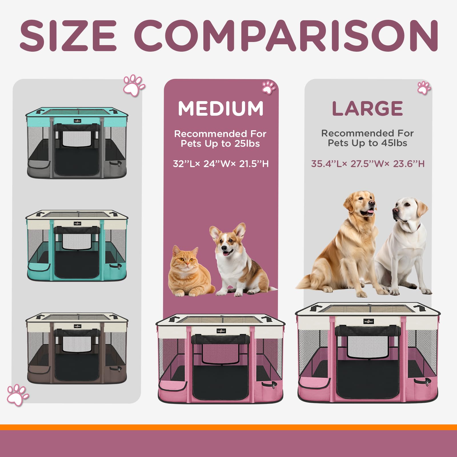 PAW BALLET carrying case included for effortless transport.