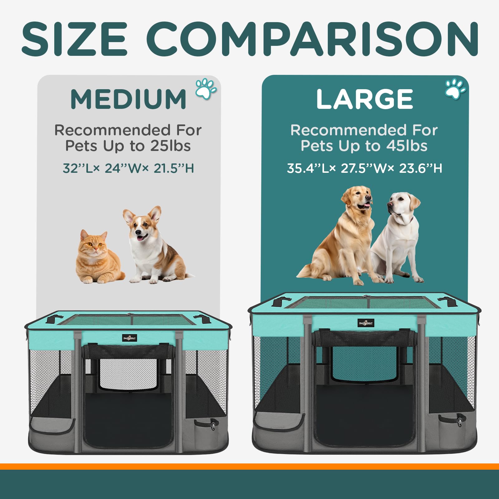PAW BALLET portable foldable design for indoor and outdoor use