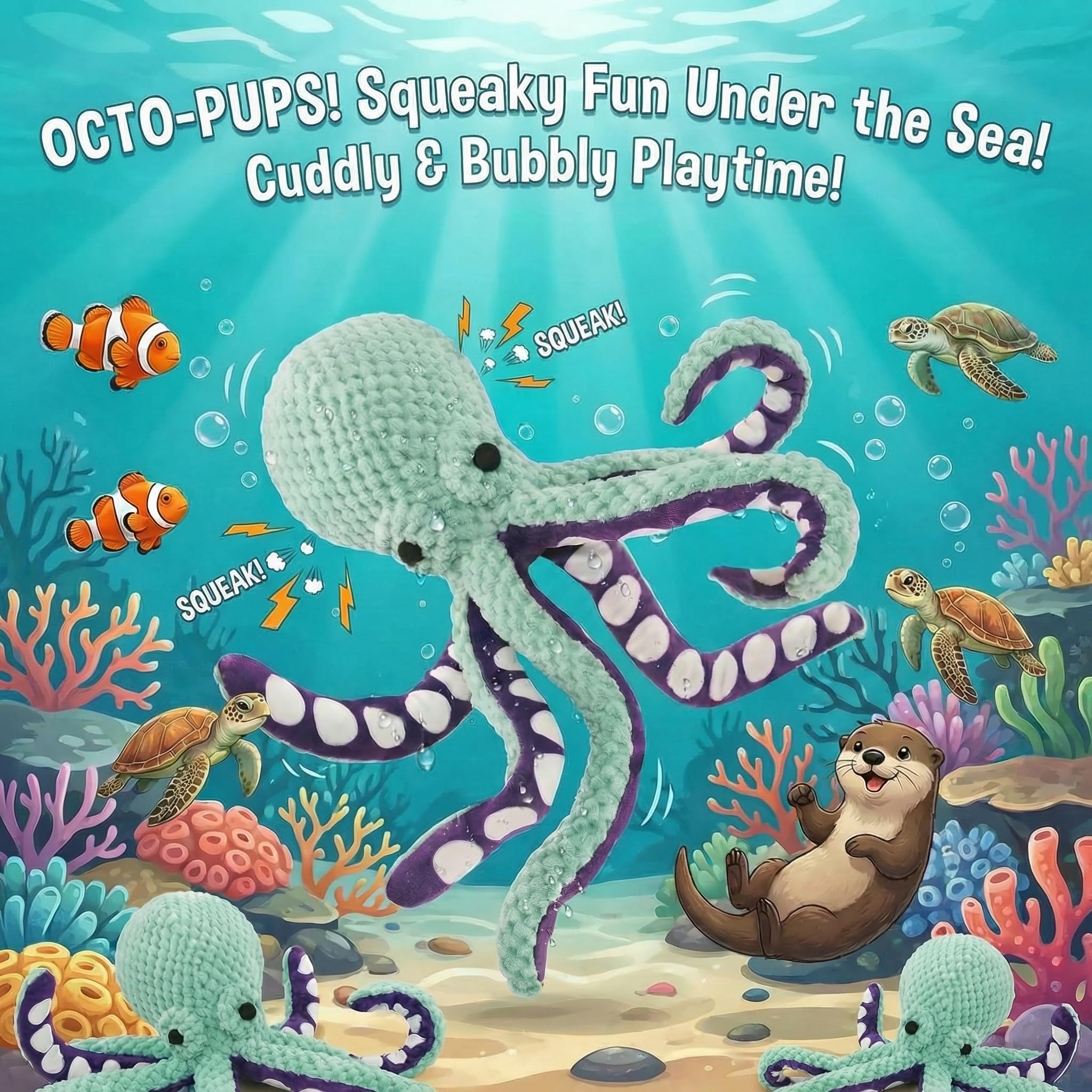 Paw-FECT Piece crinkle legs close-up, durable plush for tug and fetch