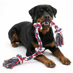 Paw-FECT Piece 37-inch rope toy full length for interactive tug play