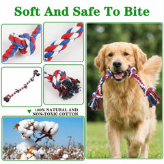 Paw-FECT Piece rope toy in action during a tug session with a strong chewer